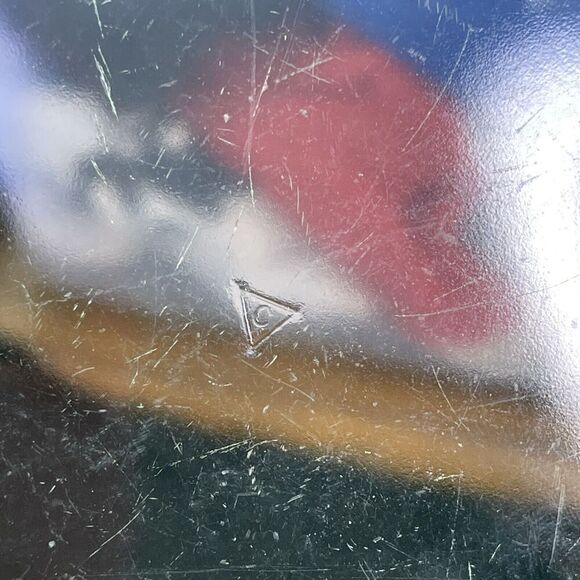 Cambridge Green Depression Glass Uranium UV Glow‎ Decagon Salad Plate Vintage - Picture 5 of 7